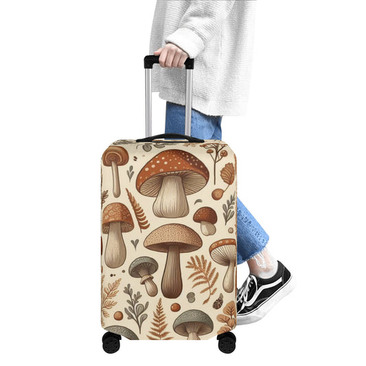 Polyester Suitcase Cover With A Mushroom Design